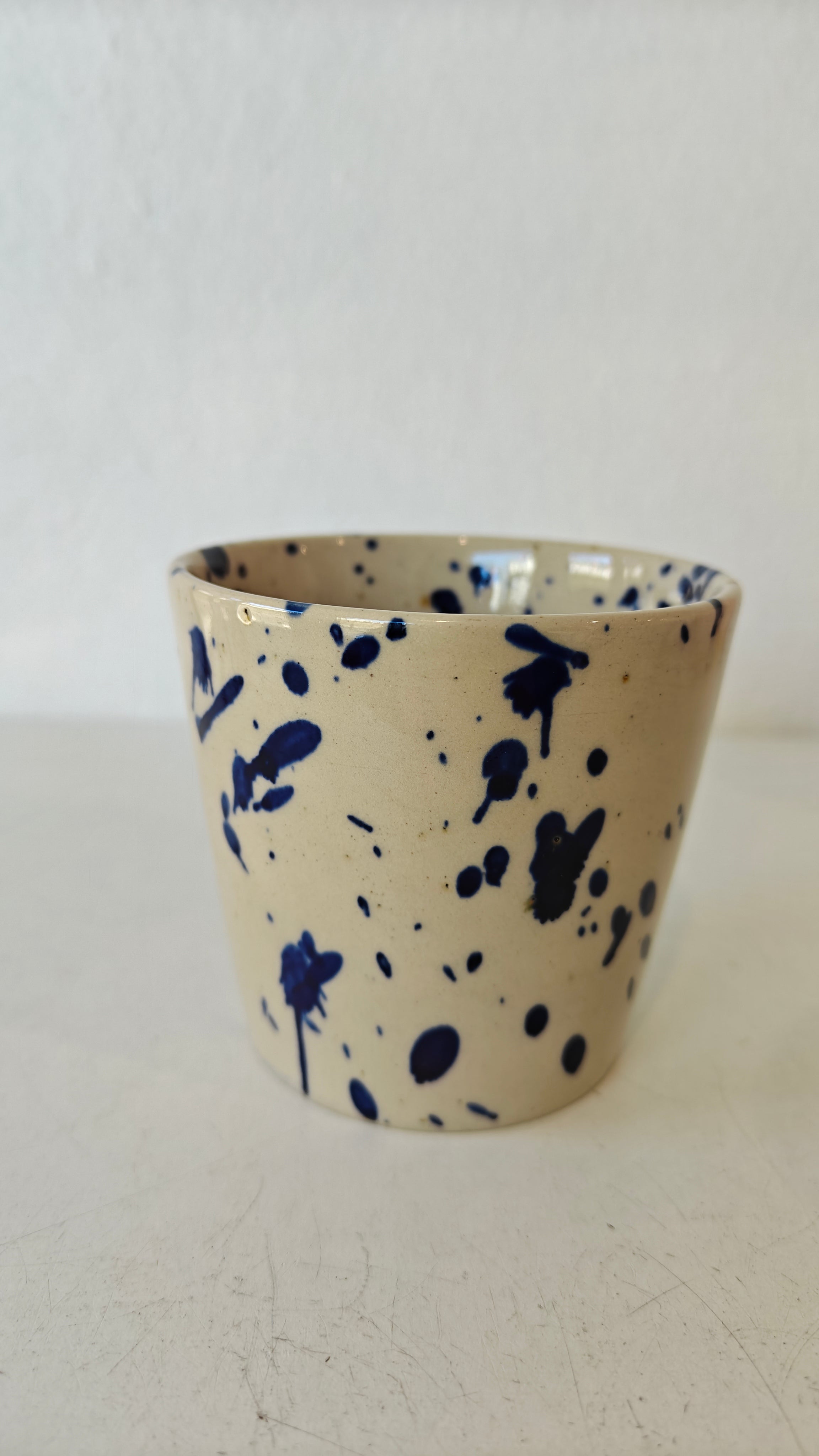Bornholms Keramik Fabrik ø-kop small- blue splash