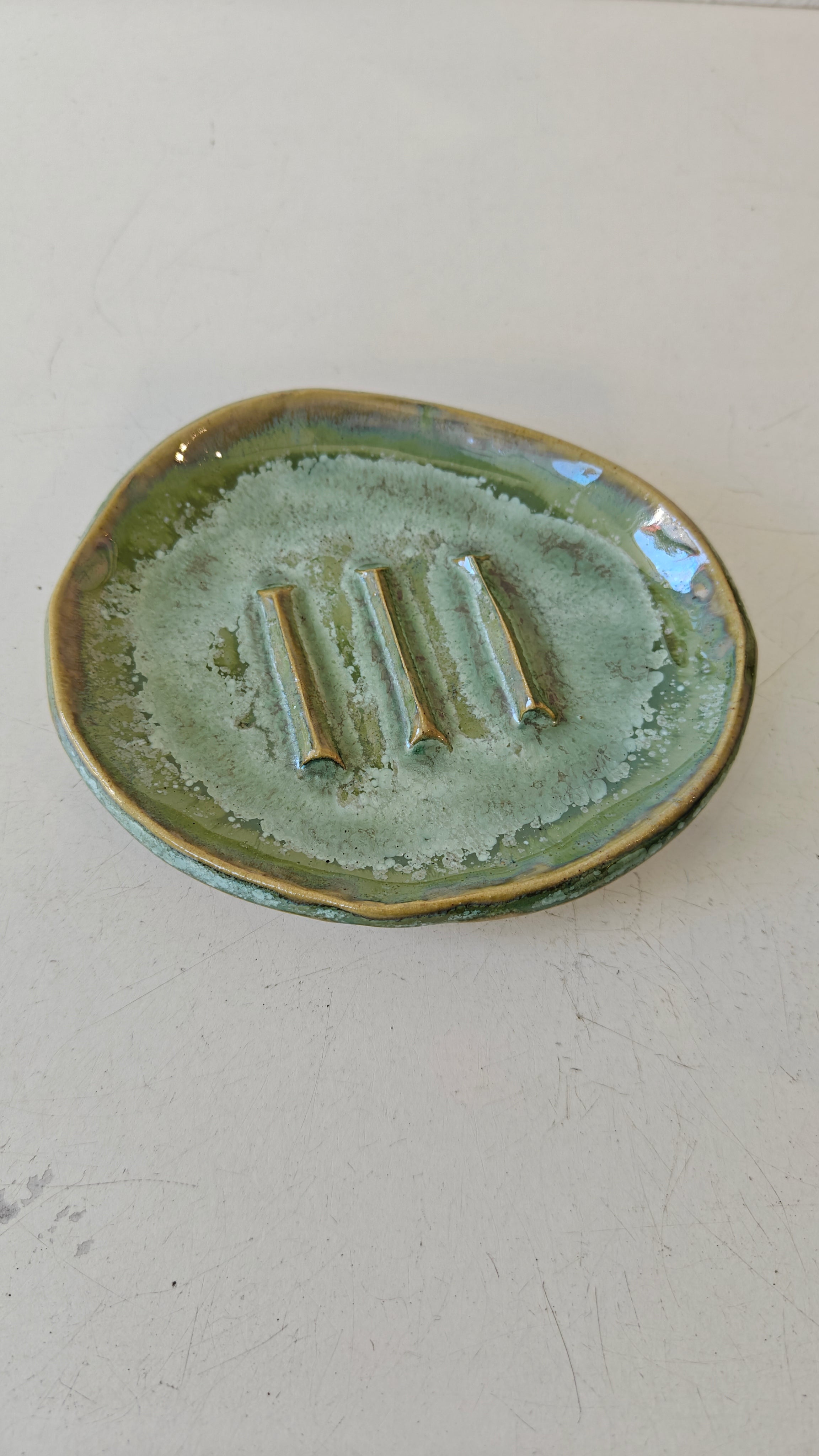 Keramik Håndlavet Sæbeskål – Stone Soap Spa
