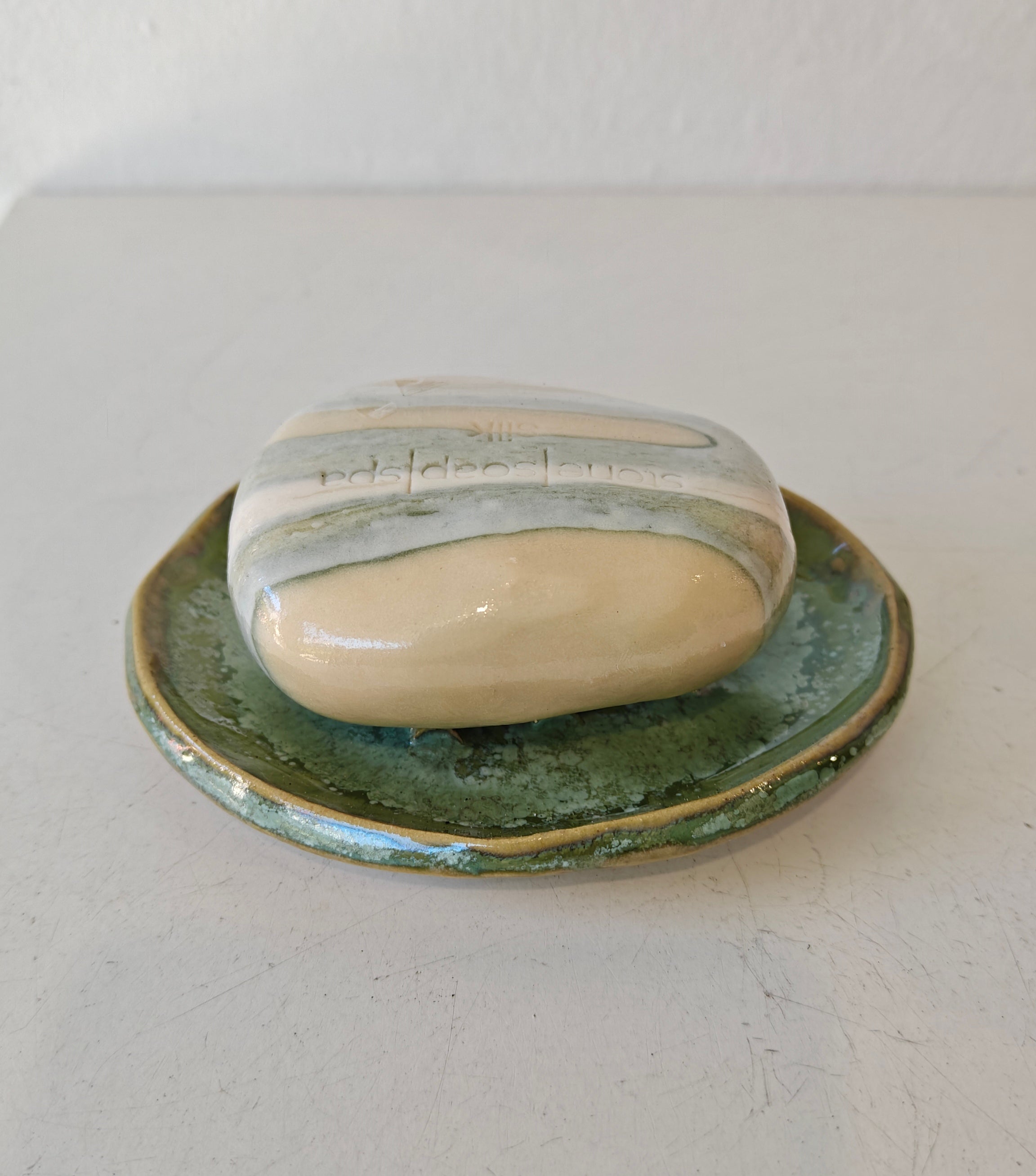 Keramik Håndlavet Sæbeskål – Stone Soap Spa