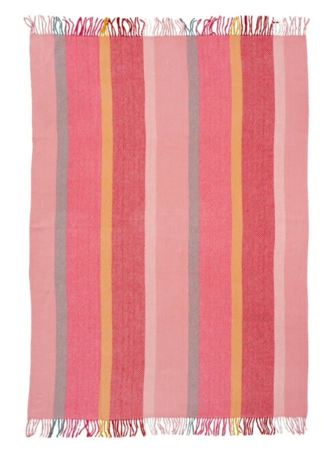 Birka Flower Plaid – 100% Eco Lammeuld 130x200 cm